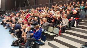 Tilskuerne ved Roskilde Bordtennis ETTU kamp mod Libertas Marinkolor